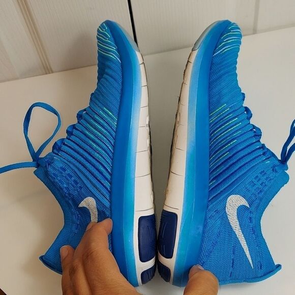 Nike Free Transform Flyknit Blue Sz 8.5 - Picture 6 of 9